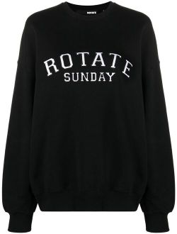 ROTATE applique-logo sweatshirt