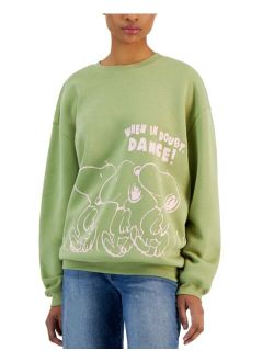 Grayson Threads, The Label Juniors' Snoopy Dancing Pullover Sweatshirt