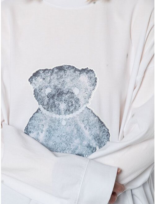 We11done Teddy Bear cotton sweatshirt