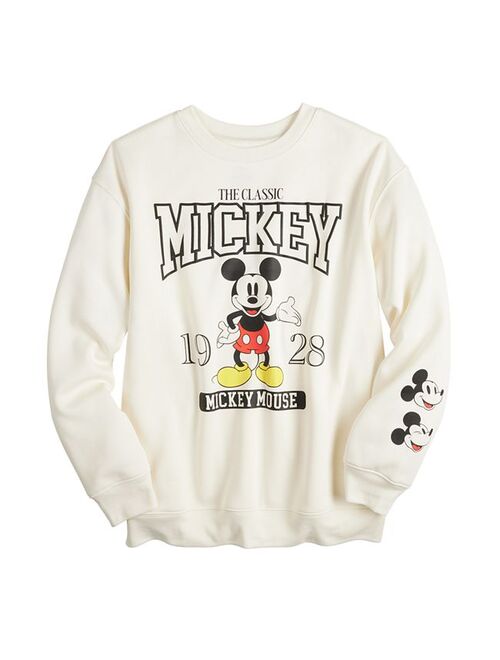 Juniors' Disney Mickey Mouse Graphic Sweatshirt