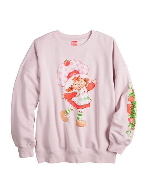 licensed character Juniors' Strawberry Shortcake Graphic Fleece Sweatshirt