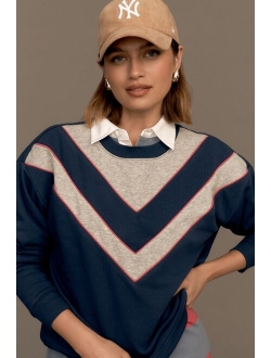 V-Striped Sweatshirt