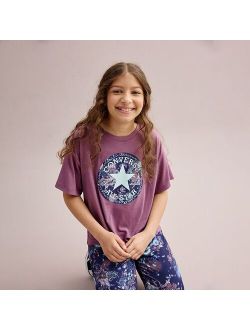 Girls 7-16 Converse Tie Front Graphic Boxy Tee