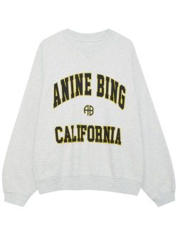 ANINE BING Jaci California cotton sweatshirt