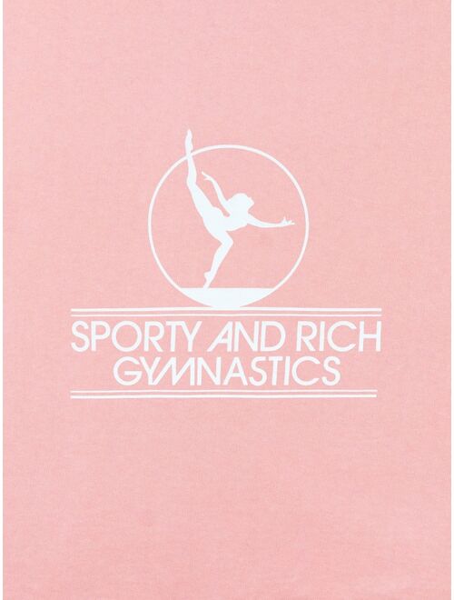 Sporty & Rich Gymnastics logo-print sweatshirt