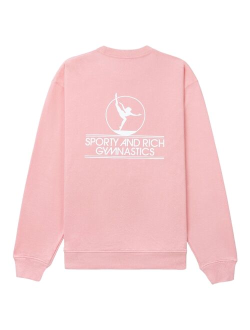 Sporty & Rich Gymnastics logo-print sweatshirt