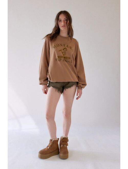 Urban outfitters Montana Embroidered Pullover Sweatshirt