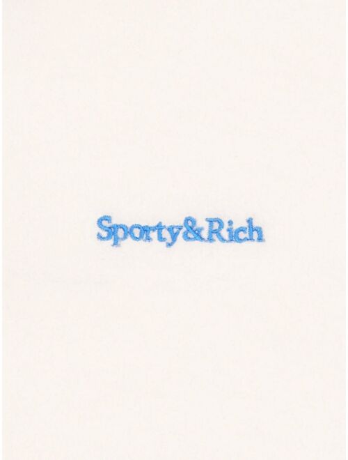 Sporty & Rich embroidered-logo polar sweatshirt