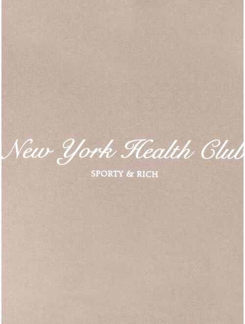 Sporty & Rich NY Health Club cropped hoodie