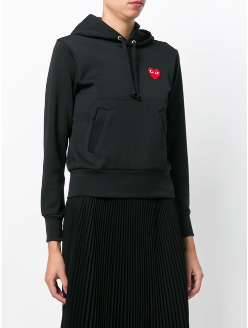 Comme Des Garcons Play heart-patch drawstring hoodie