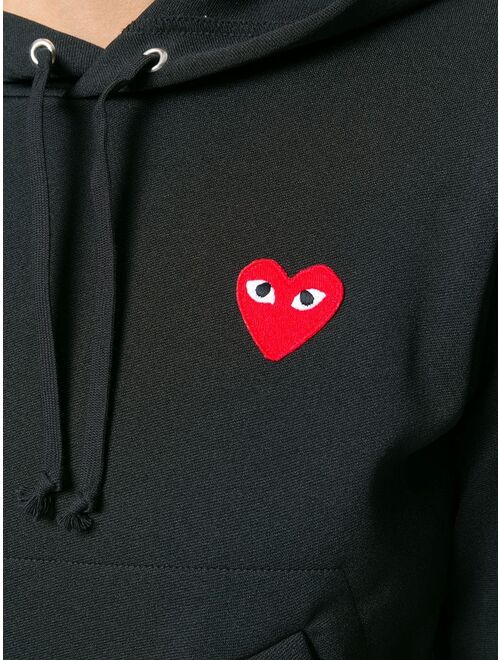 Comme Des Garcons Play heart-patch drawstring hoodie