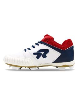 Rip It Ringor American Spirit Softball Cleats with Pitching Toe for Women | Lightweight, Durable, and Superior Traction | Designed for Female Athletes