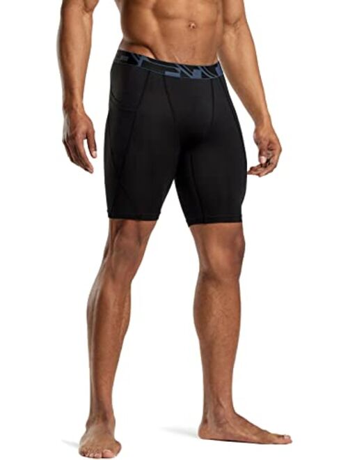 ATHLIO Men's Athletic Cool Dry Compression Shorts, Sports Performance Active Running Tights