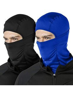 2 Pack Thermal Winter Balaclava Face Mask, UV Protection Fleece Lined Ski Mask, Lightweight Windproof Neck Gaiter