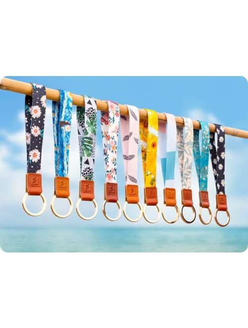 SENLLY Wristlet Lanyard Strap for Keys, Original Pattern Design Wrist Keychain Holder