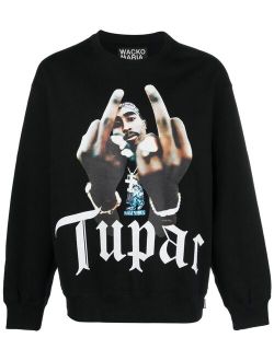 WACKO MARIA Tupac-print cotton sweatshirt