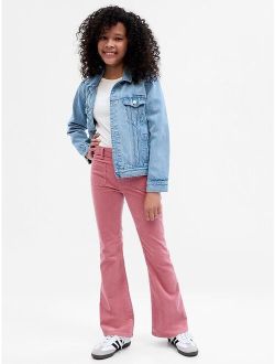 Kids High Rise Corduroy '70s Flare Jeans with Washwell