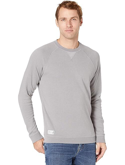 Johnnie o johnnie-O Pamlico Polyester Solid Raglan Long Sleeve Relaxed Fit Pullover Sweatshirt