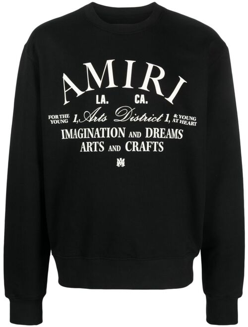 AMIRI logo-print cotton sweatshirt