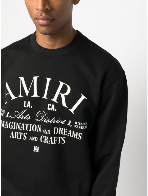 AMIRI logo-print cotton sweatshirt