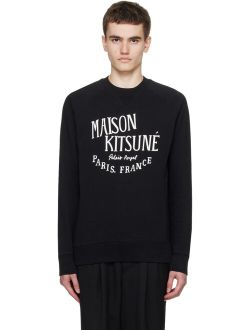 Maison Kitsune Black 'Palais Royal' Sweatshirt