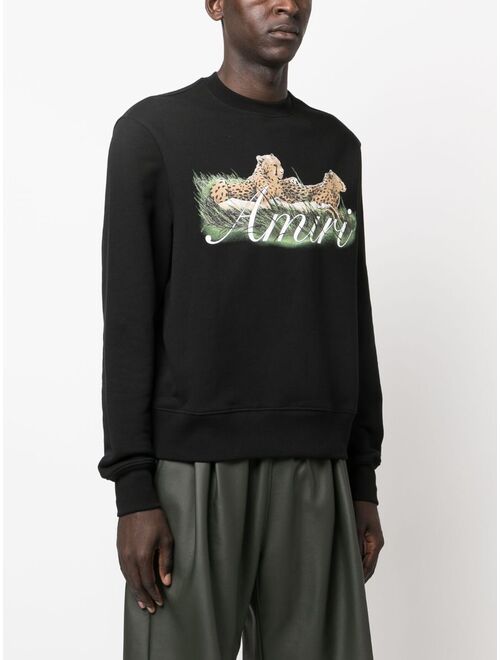 AMIRI cheetah-print sweatshirt