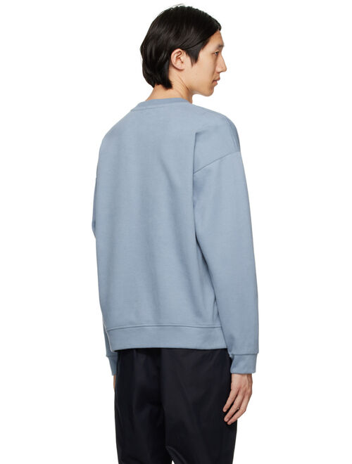 ZEGNA Blue Crewneck Sweatshirt