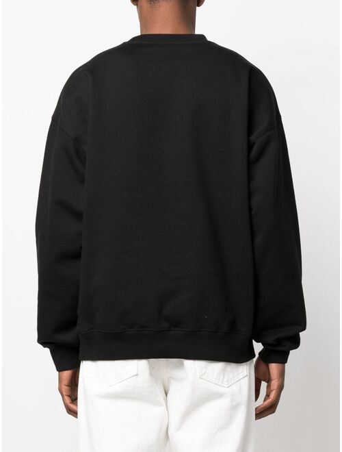 Versace Columns-print cotton sweatshirt