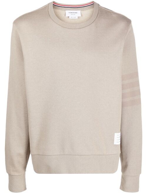 Thom Browne 4-Bar stripes cotton sweatshirt