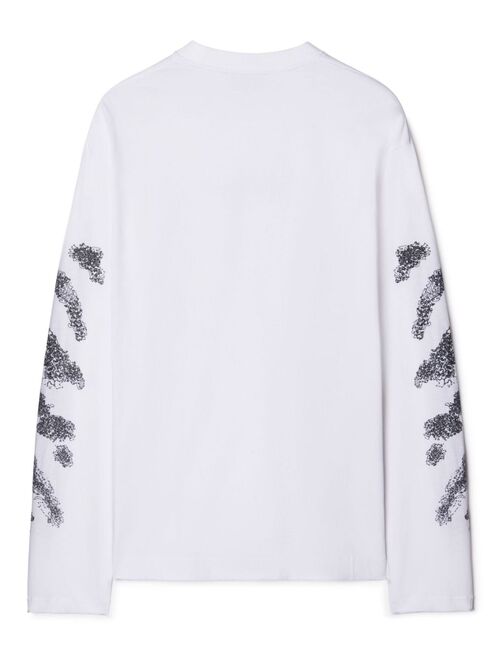 Off-White Diag-stripe embroidered sweatshirt
