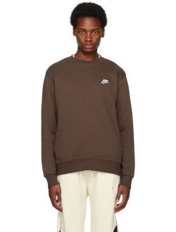 Brown Sportswear Club Sweatshirt