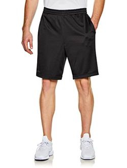 Men's Active Running Shorts, Gym Training Workout Shorts, Quick Dry Mesh Athletic Shorts with Pockets