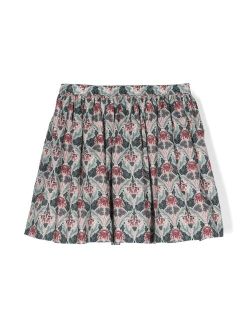 Calipso graphic-print skirt