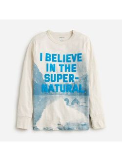Kids' long-sleeve "supernatural" graphic T-shirt
