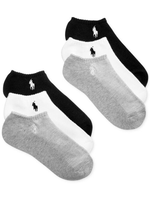 Polo Ralph Lauren 6-Pk. Low-Cut Ankle Socks, Little Girls & Big Girls
