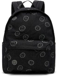 Kids Black Mio Denim Backpack