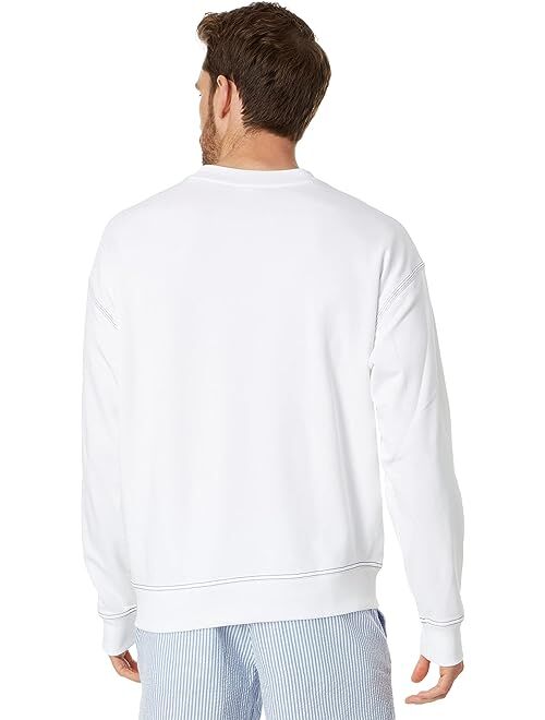 Lacoste Long Sleeve Loose Fit Graphic Sweatshirt