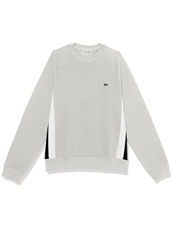 Long Sleeve Relaxed Fit Color-Blocked Crew Neck Sweatshirt