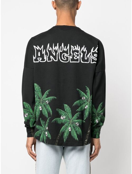 Palm Angels Palms&Skull logo-print sweatshirt