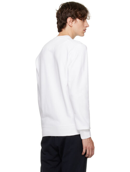 Stone Island White Crewneck Sweatshirt