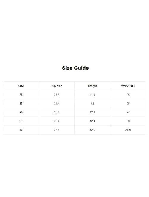 SOLY HUX Women's High Waisted Straight Leg Denim Shorts Skinny Zipper Fly Jeans Shorts with Pockets