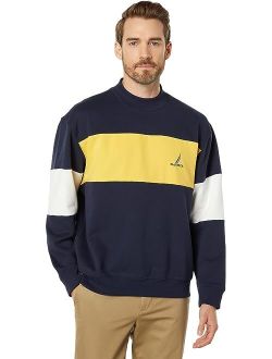 Color-Block Crew Neck Sweatshirt