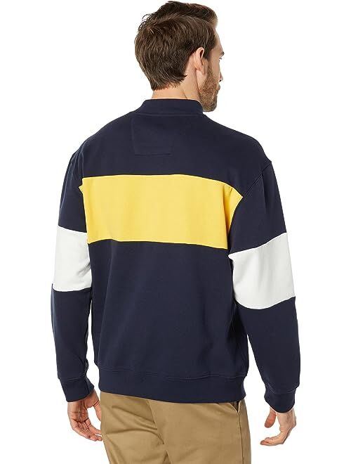 Nautica Color-Block Crew Neck Sweatshirt