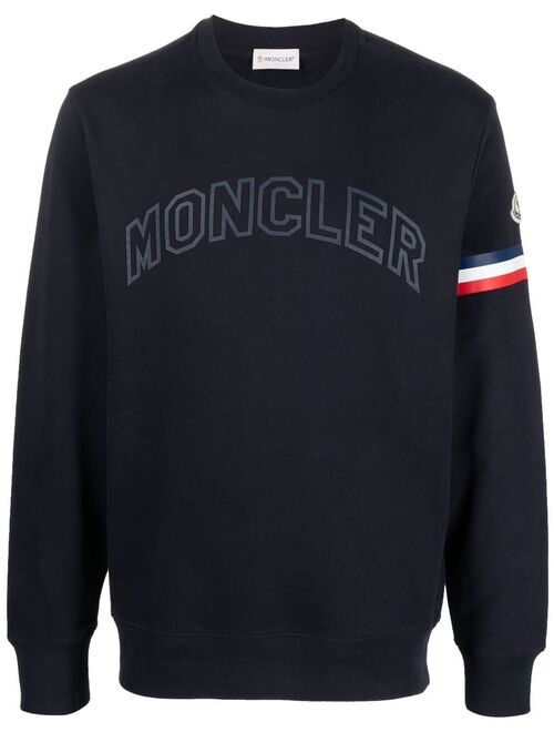 Moncler logo-print cotton sweatshirt