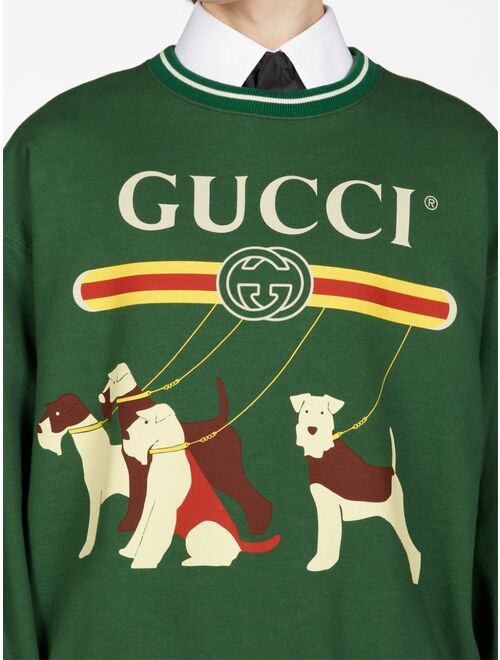 Gucci logo-print jersey sweatshirt