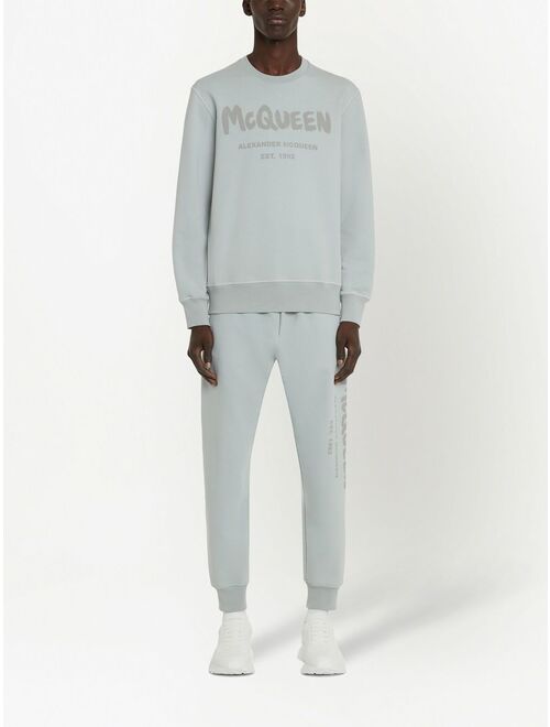 Alexander McQueen Graffiti logo-print sweatshirt