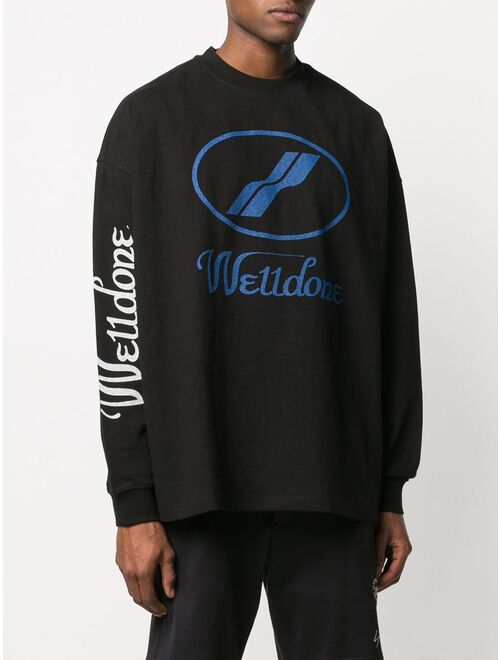 We11done oversized logo sweatshirt