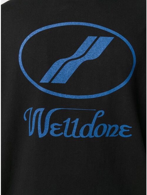 We11done oversized logo sweatshirt