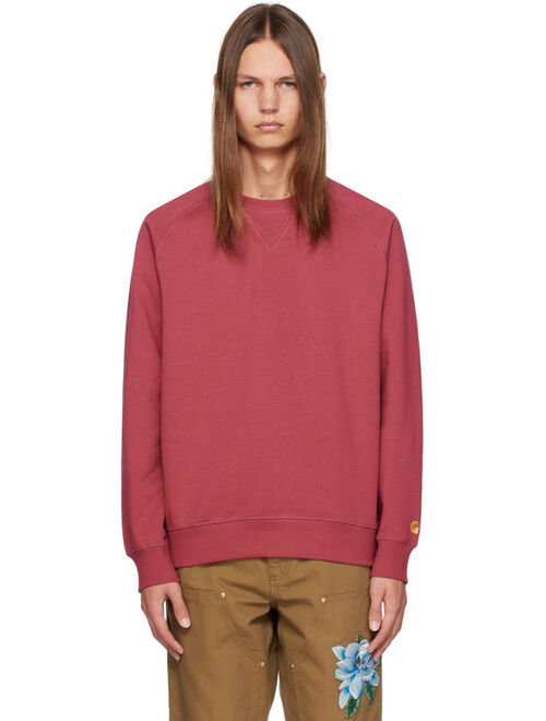 Carhartt Work In Progress Pink Chase Sweatshirt