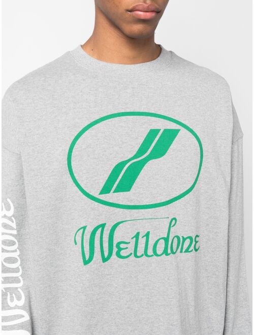 We11done logo-print cotton jersey